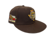 Missions Texas SA Burnt Wood Metallic 5950 Fitted Cap