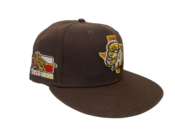 Missions Texas SA Burnt Wood Metallic 5950 Fitted Cap