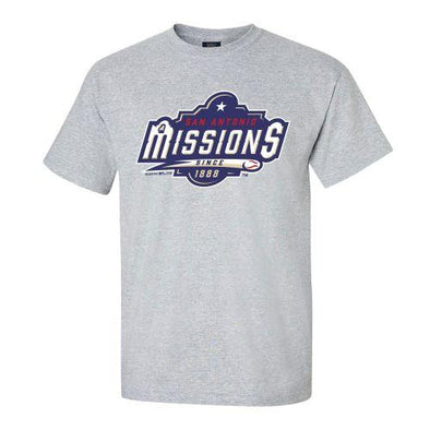 San Antonio Missions SA Missions Full Logo Classic Grey T