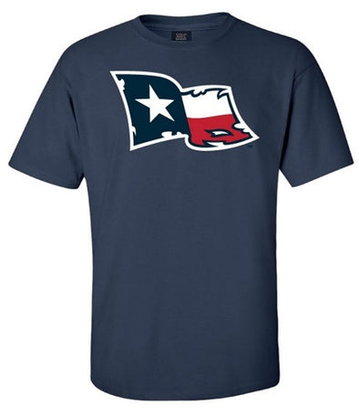 San Antonio Missions Texas Battle Flag Navy T-Shirt